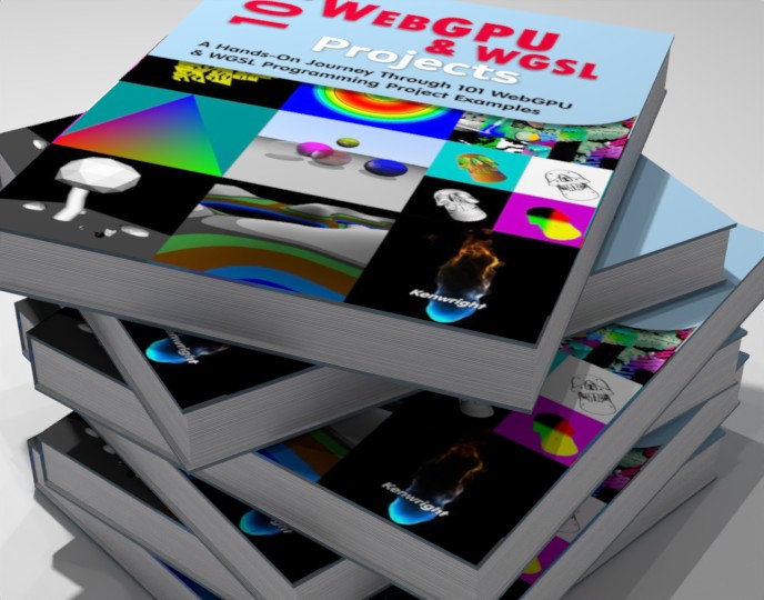 101 WebGPU and WGSL Programming Projects (Paperback) on a shelf